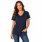 BELLA CANVAS Women’s Relaxed Short Sleeve V-Neck T-Shirt for Casual Style & Custom Print Feminine Tee
